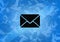 Inbox aesthetic abstract icon on blue background
