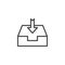 Inbox arrow outline icon
