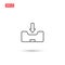 Inbox icon vector isolated 10