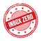 INBOX ZERO text written on red grungy round stamp