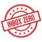 INBOX ZERO text written on red vintage round stamp