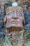 Inca face sculpture peruvian Andes Puno Peru