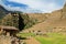 Inca Fortress with Terraces and Temple Hill in Ollantaytambo, Pe