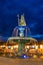 Inca fountain in the Plaza de Armas of Cusco, Peru