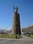 Inca monument in Cusco, Peru.