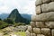 Inca Stone Bricks Construction - Machu Picchu - Peru