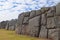 Inca stone walls at the Sacsayhuaman archaeological site, Cusco