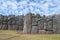 Inca stone walls at the Sacsayhuaman archaeological site, Cusco