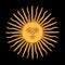 The Inca sun God. Sun of may. Inca god Inti, from Argentina and Uruguay national flag.