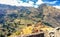 Inca village ruins in Peruvian Andes