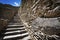 Inca wall stairs in Ollantaytambo - Sacred Valley - Peru