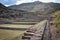 Inca water channels at the Tipon archaeological site, just south of Cusco, Peru
