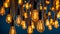 Incandescent light bulbs close up electric power