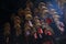 Incense coils burning in a-ma temple in macao china