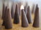 Incense cones closeup -One cone lit