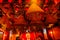 Incense Cones Hanging Chinese Gods Man Mo Temple Hong Kong