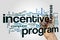 Incentive program word cloud