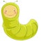 Inchworm cartoon character