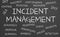 Incident Management word cloud