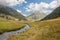 The Incles river flowing through the Incles valley