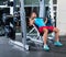 Incline Barbell Bench Press woman in multipower