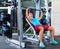 Incline Barbell Bench Press woman in multipower