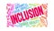 Inclusion animated word cloud