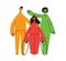 Inclusion and diversity concept. Vector flat people character illustration. Multicultural and multinational happy male