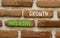 Inclusive growth symbol. Concept words Inclusive growth on beautiful brown brick wall. Beautiful brown brick wall background.