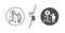 Income money line icon. Wealth sign. Vector