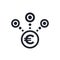 income streams icon with euro
