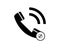 Incoming call icon call receiving symbol