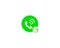 Incoming call icon call receiving symbol 24/7