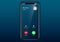 Incoming call screen user interface mobile phone