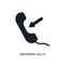 incoming calls isolated icon. simple element illustration from ultimate glyphicons concept icons. incoming calls editable logo