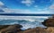 incoming ocean waves on the beach of La Pared Fuerteventura