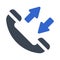 Incoming & outgoing call icon