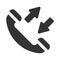Incoming & outgoing call icon