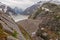 Incoming storm at Lake Grimsel Dam