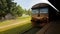 Incoming Train in Sri Lanka on trainstation