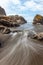 Incoming waterflow at Ruby Beach