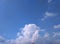 An Incomparable close up of white clouds in the blue sky