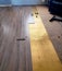 Incomplete hardwood floor