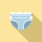 Incontinence diaper icon, flat style