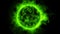 Increasing bright green star surface