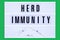 Increasing herd immunity, vaccination of the population