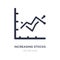 increasing stocks icon on white background. Simple element illustration from Business and analytics concept