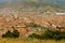 Incredible Aerial City View of Cuzco with the Plaza de Armas Square Seen from Sacsayhuaman Citadel, Peru