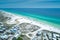 Incredible Aerial View of the Village and Beach---and Open Western Lake Outflow--- of Grayton Beach  Florida