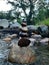 Incredible Balancing Stones in the river